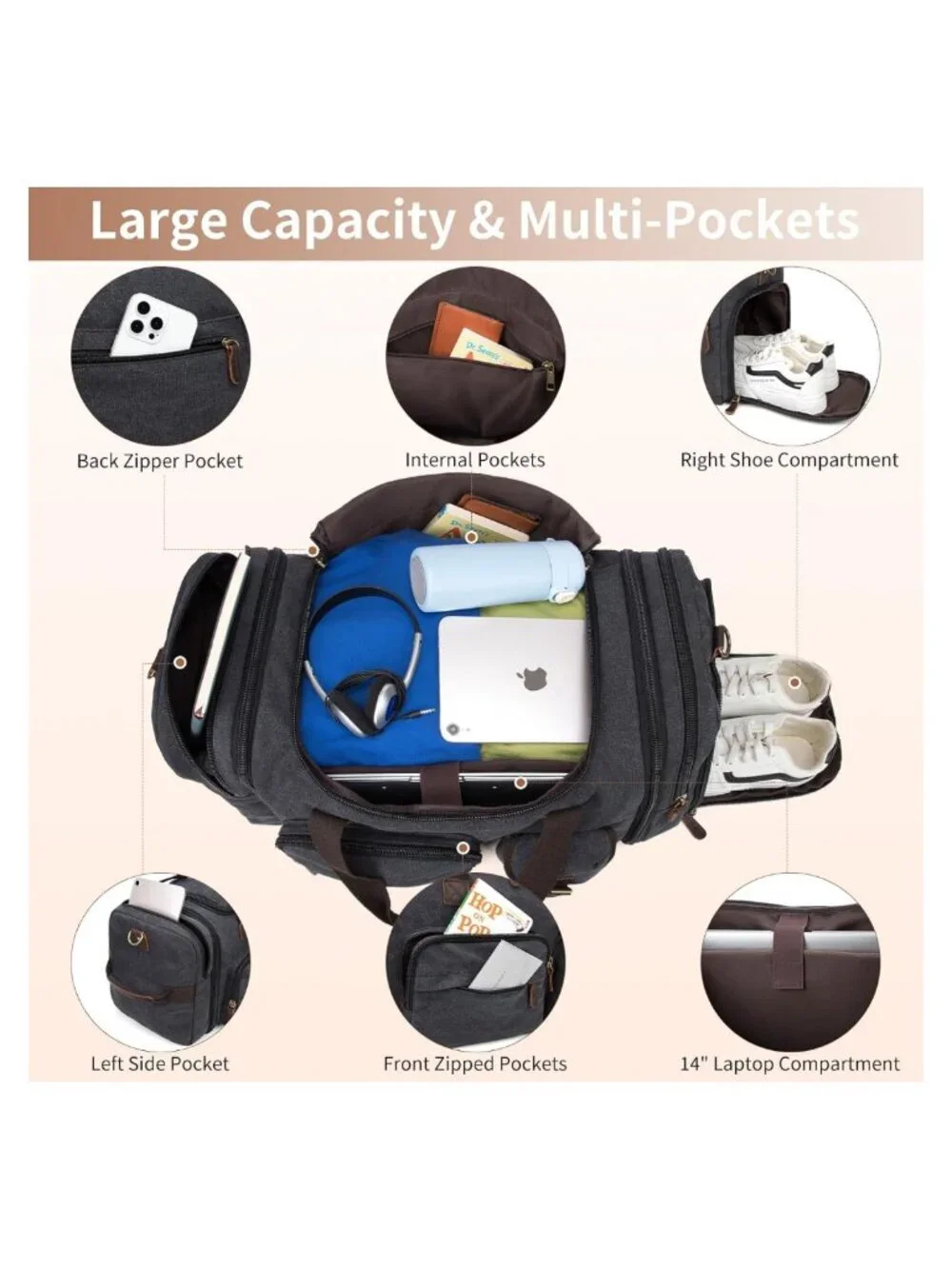 N/A mens duffle